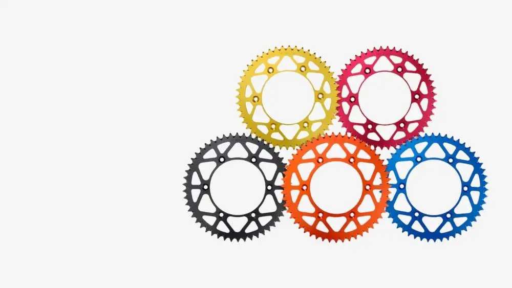 Colored rear sprockets